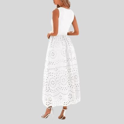 Delicate Lace Mesh Suspender Dress