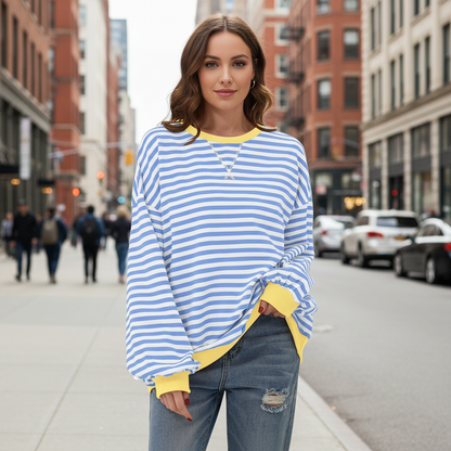 Striped Long Sleeve Top
