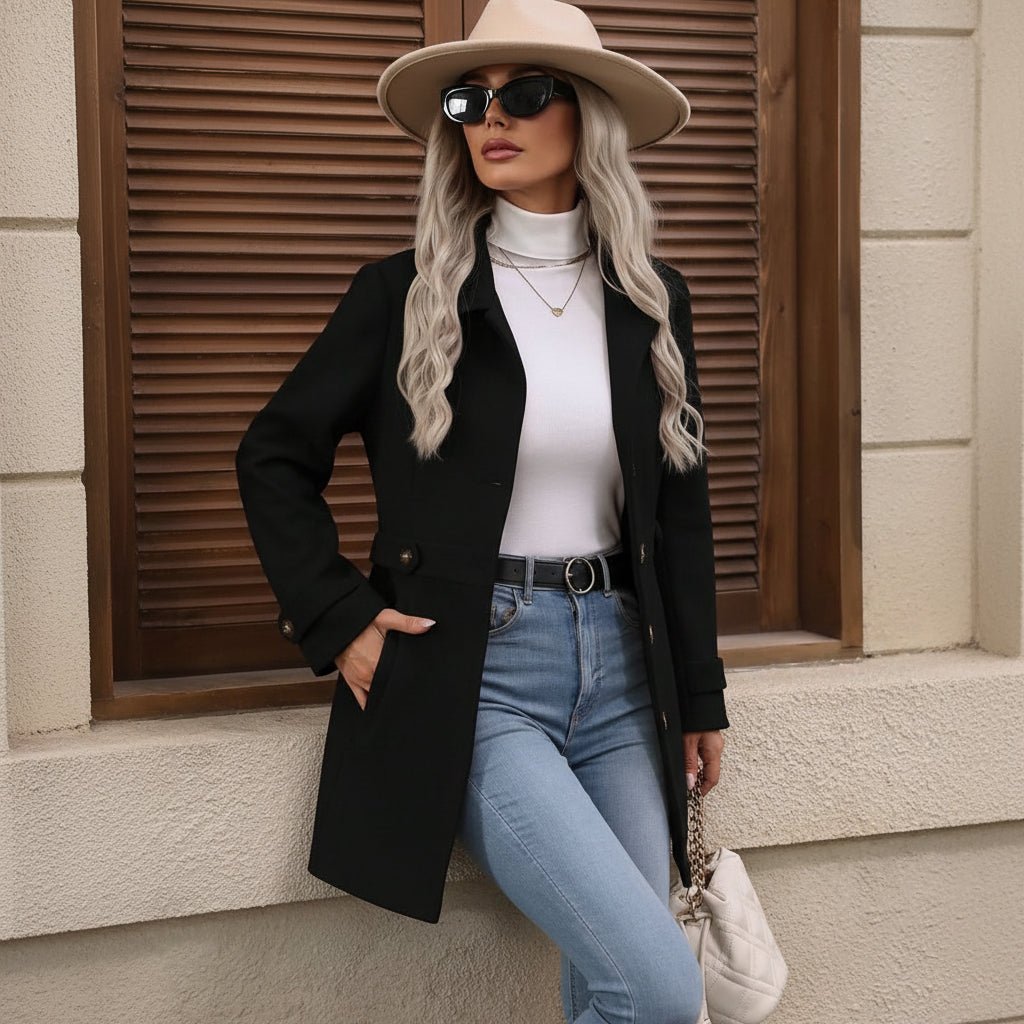 Parka con cinturón para otoño