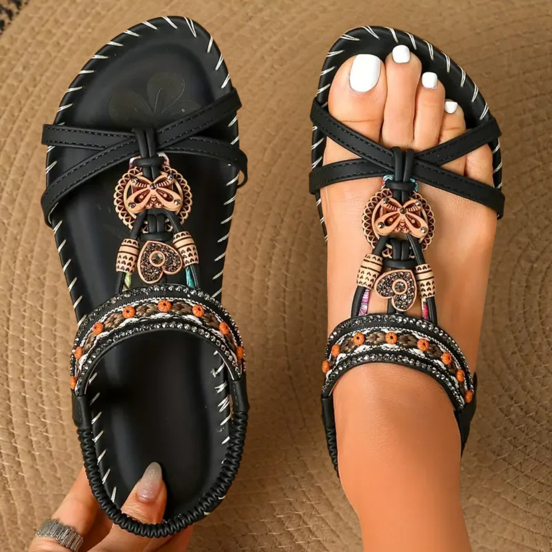 Bohemian T-Strap Summer Sandals