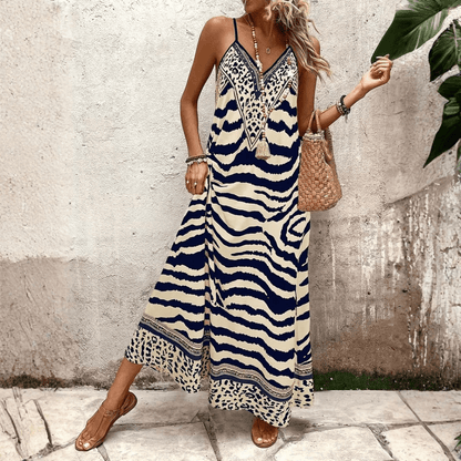 Leopard Slip Maxi Dress