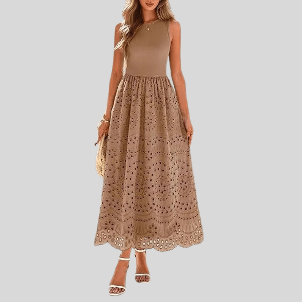 Delicate Lace Mesh Suspender Dress