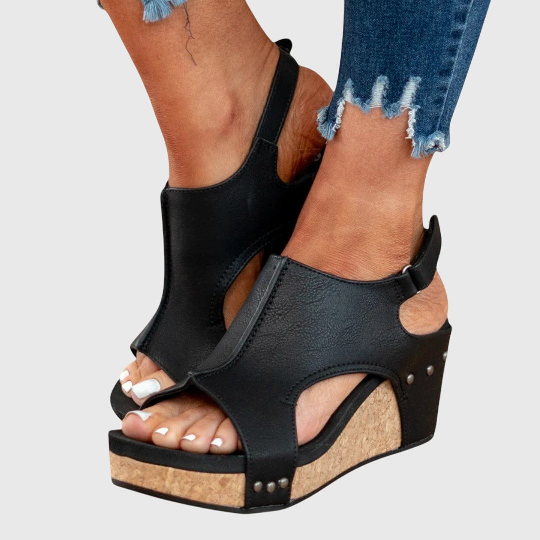 Orthopedic Wedge Buckle Sandals