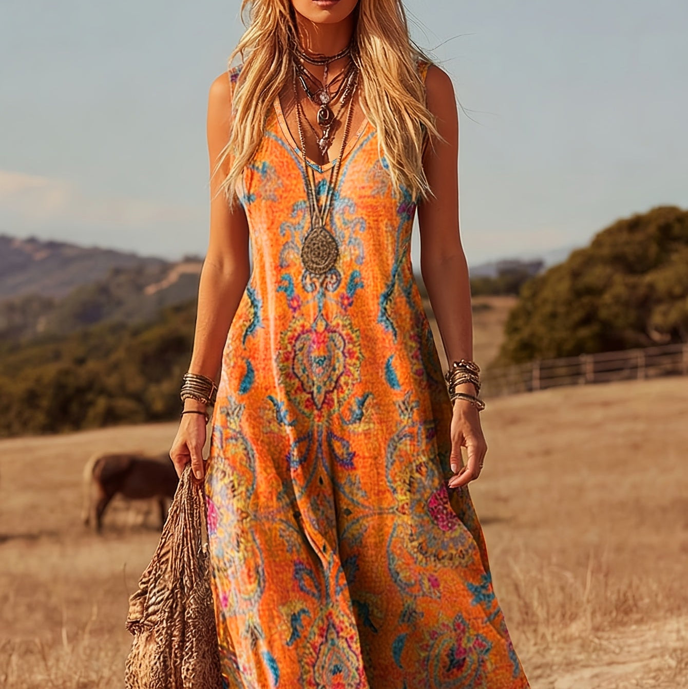 Sleeveless Loose Flowy Dresses