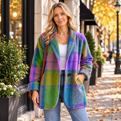 Oversized Plaid Parka