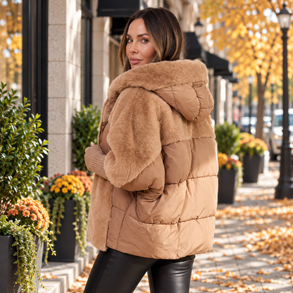 Short Hooded Puffer Jacket