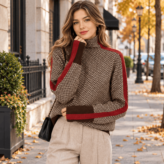 Women's Turtleneck Sweater Warm Pullover Commuter