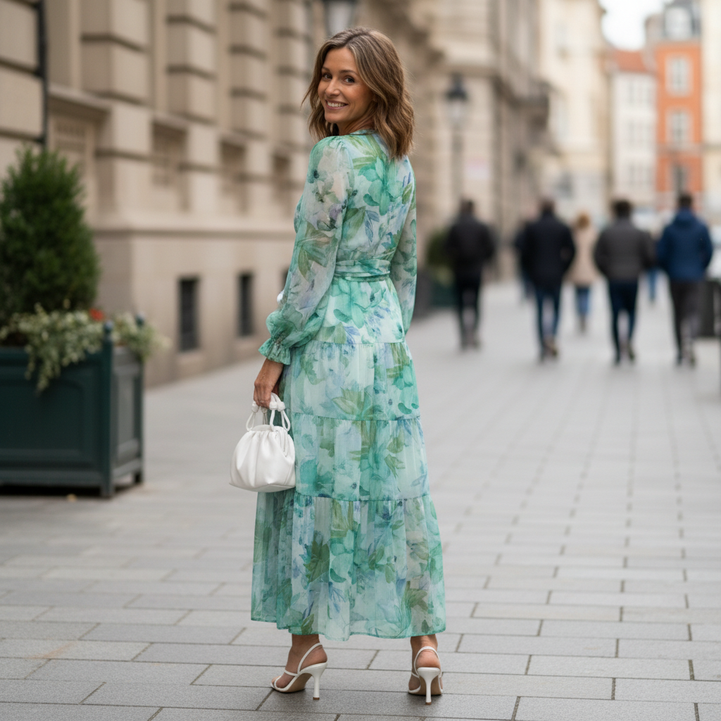 Long Sleeve Floral Maxi Dress