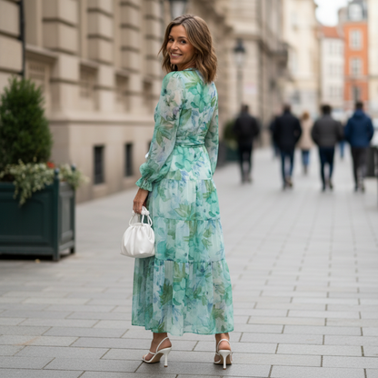 Long Sleeve Floral Maxi Dress
