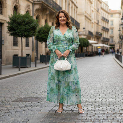Long Sleeve Floral Maxi Dress
