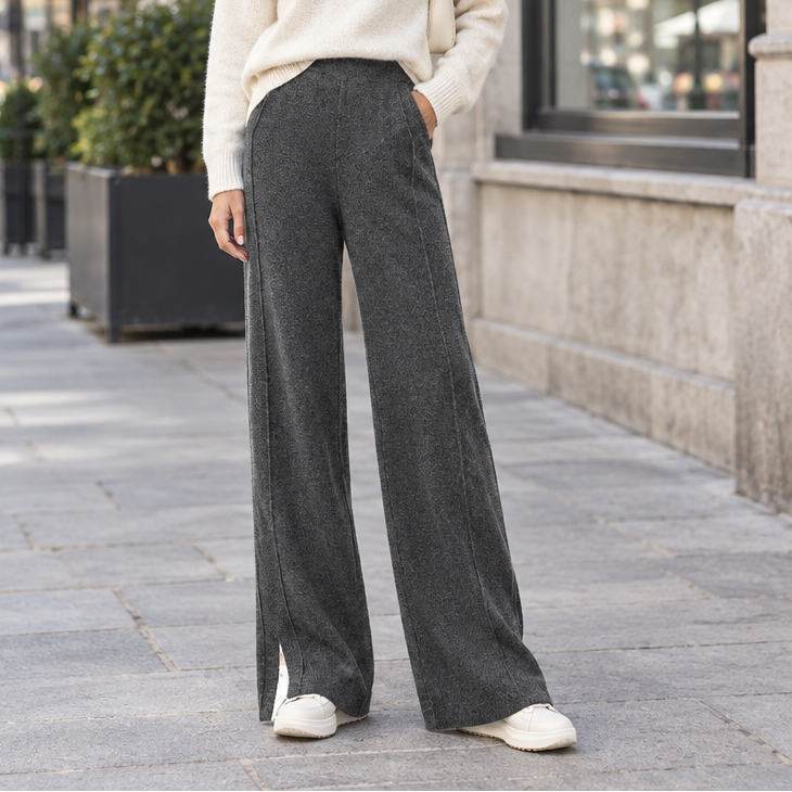 Pantalones holgados de pierna ancha para un estilo diario sin esfuerzo