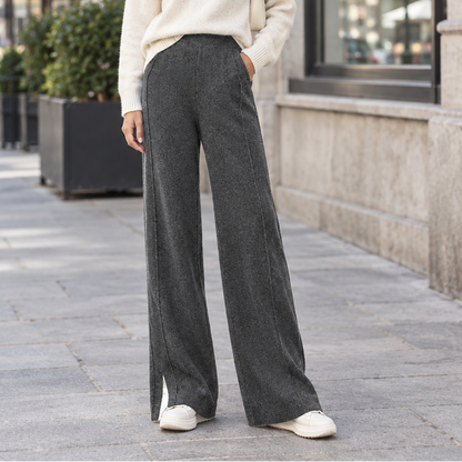 Pantalones holgados de pierna ancha para un estilo diario sin esfuerzo
