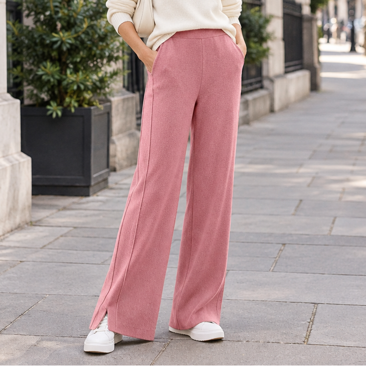 Pantalones holgados de pierna ancha para un estilo diario sin esfuerzo