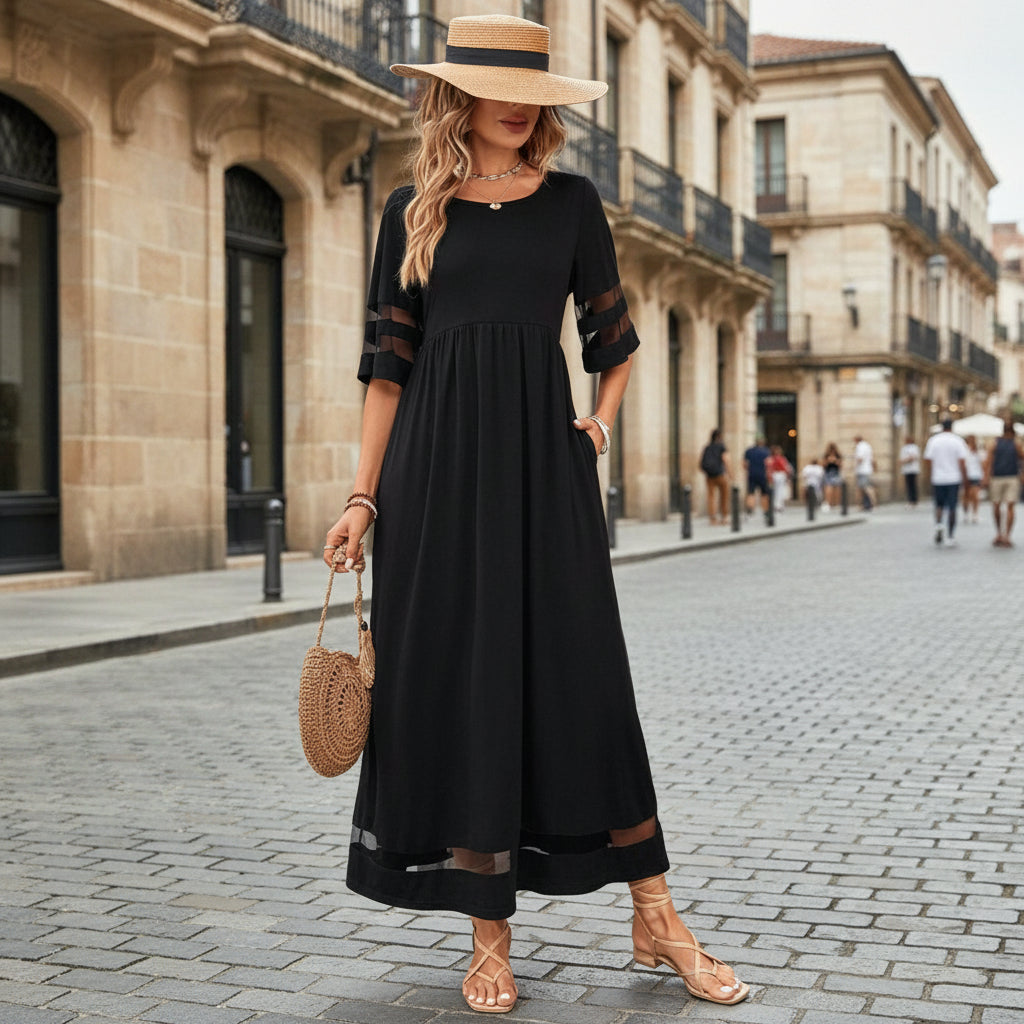 Bauchschmeichelndes Midikleid