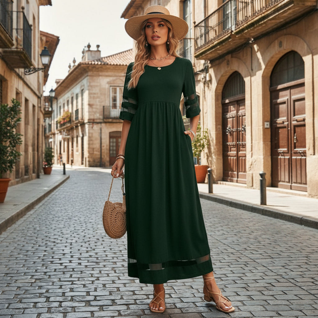 Bauchschmeichelndes Midikleid