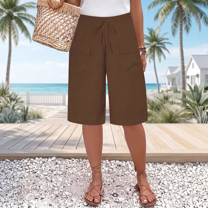 Elastic Waist Casual Comfort Shorts
