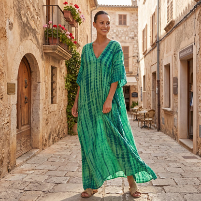 Flowing Caftan Maxi Summer Dress