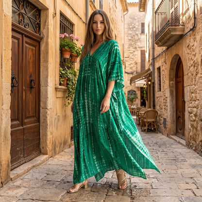 Flowing Caftan Maxi Summer Dress