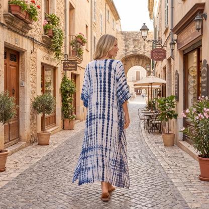 Flowing Caftan Maxi Summer Dress