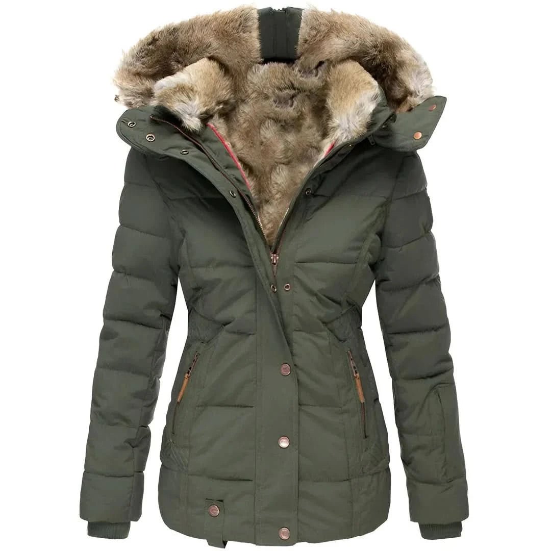 Fitted Hooded Winter Jacket