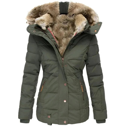 Fitted Hooded Winter Jacket