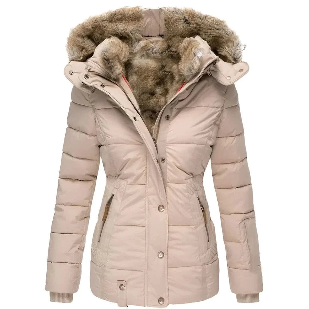 Fitted Hooded Winter Jacket