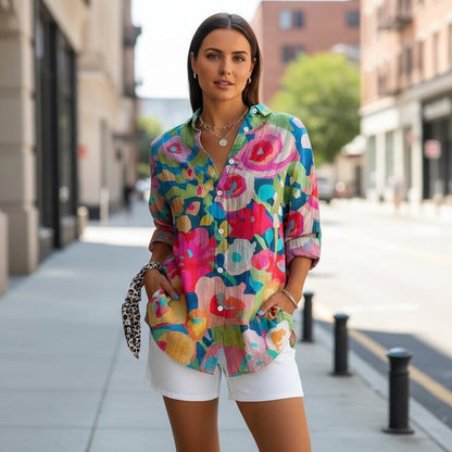 Colorful Print Everyday Top