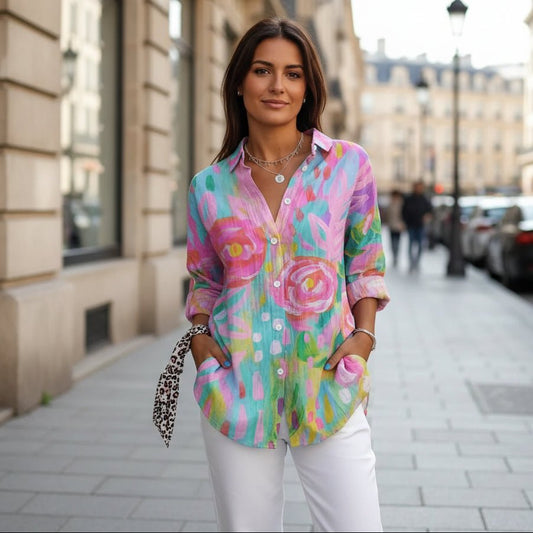 Colorful Print Everyday Top