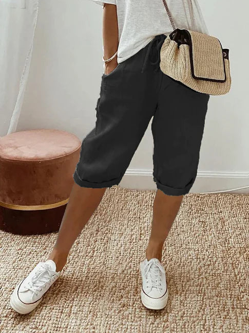 Capri Broek Dames | Elastische Taille & Stijlvol Comfort