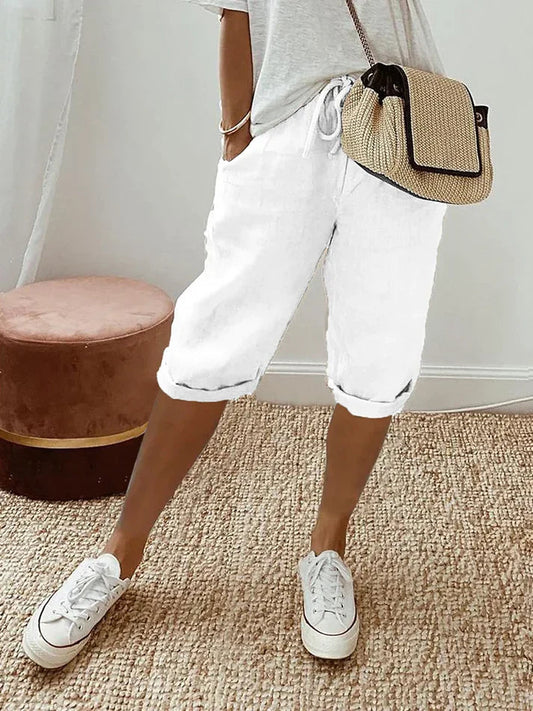 Pantalones Capri para Mujer | Cintura Elástica y Comodidad con Estilo
