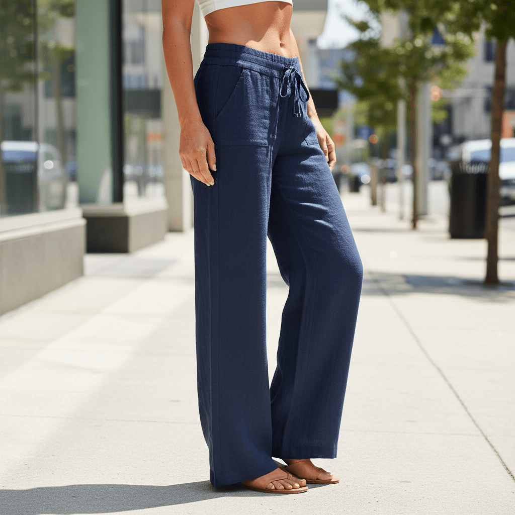 Casual Drawstring Trousers