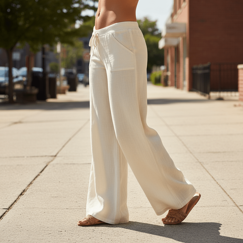 Casual Drawstring Trousers
