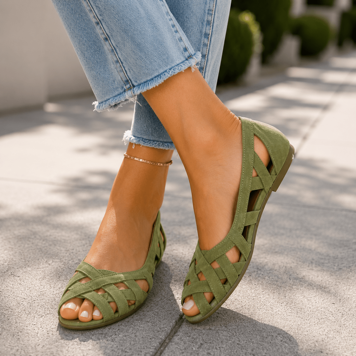 Crossover-Riemchensandalen für den täglichen Sommerstil