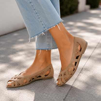 Crossover-Riemchensandalen für den täglichen Sommerstil