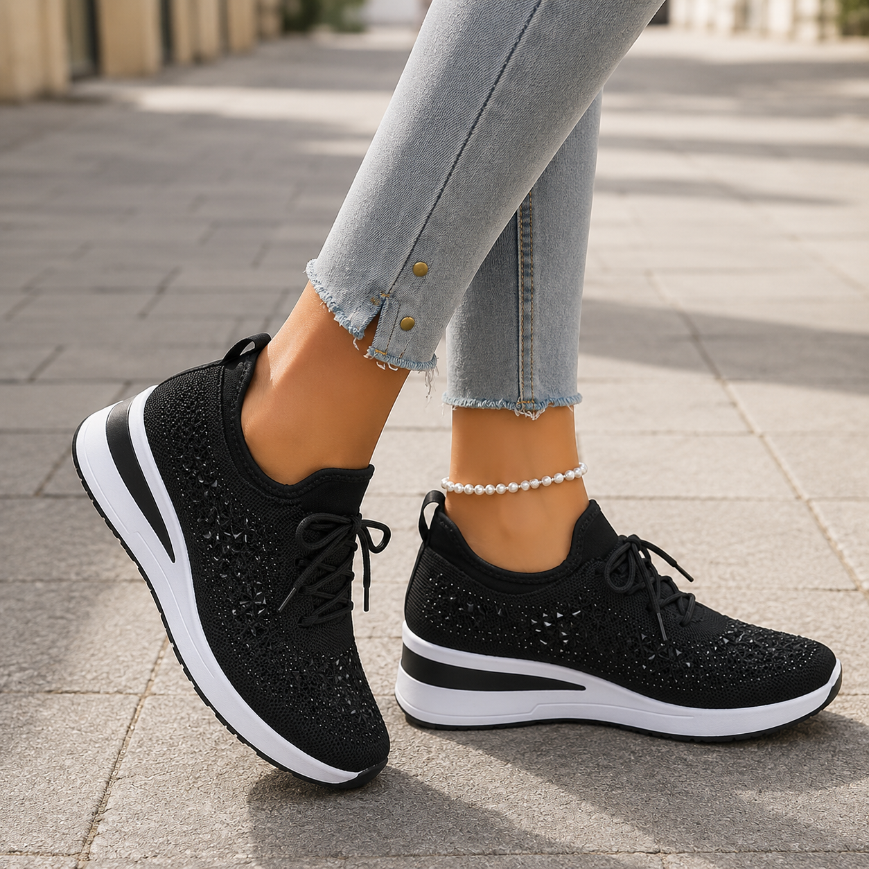 Everyday Comfort Sneakers with Supportive Arch Fit