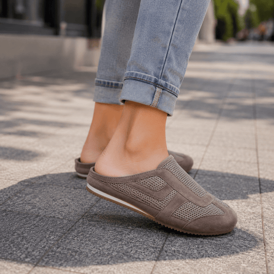 Breathable Slip-On Half Slippers