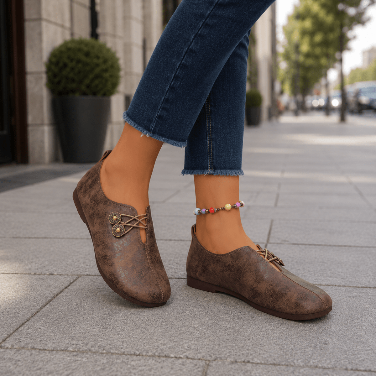 Knit Upper Casual Shoes