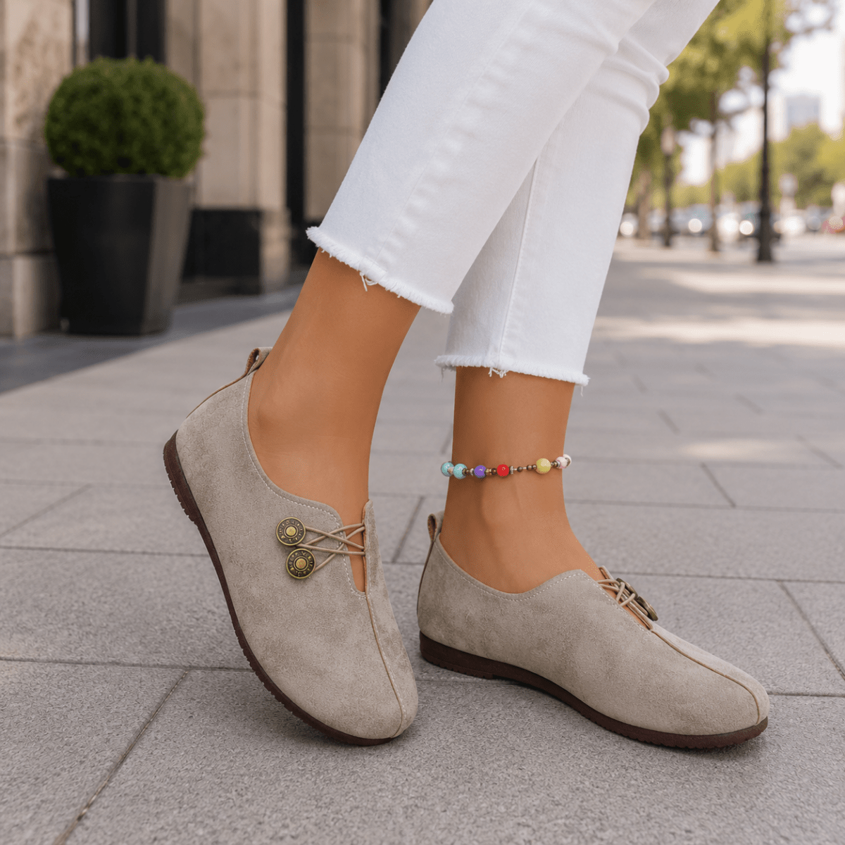 Knit Upper Casual Shoes