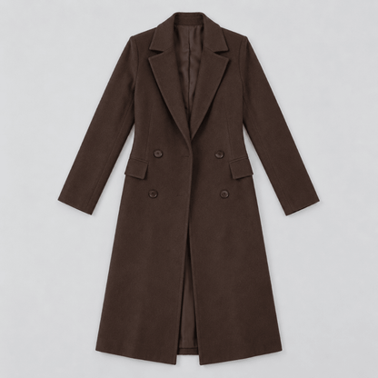 Sloane | Women's Longline Double-Breasted Belted Coat