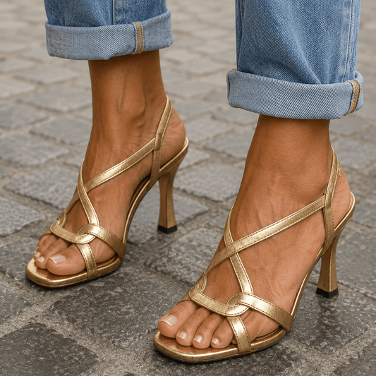 Golden Heel Sandals