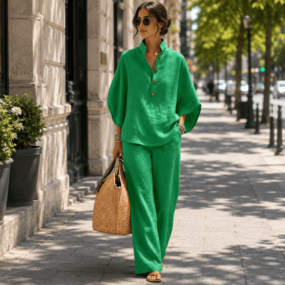 Relaxed Wide-Leg Co-Ord Set for Women