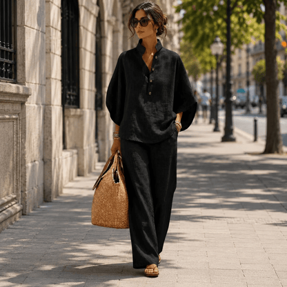 Relaxed Wide-Leg Co-Ord Set for Women