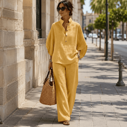 Relaxed Wide-Leg Co-Ord Set for Women