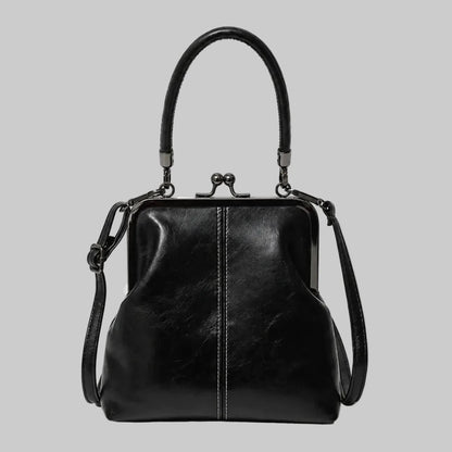 Kiss Lock Crossbody Bag with Dual Carry Handles