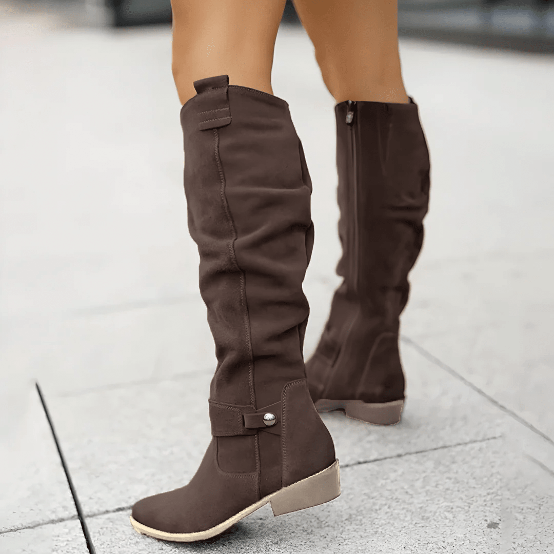 Soft Suede Knee Boots
