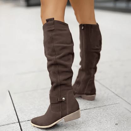 Soft Suede Knee Boots