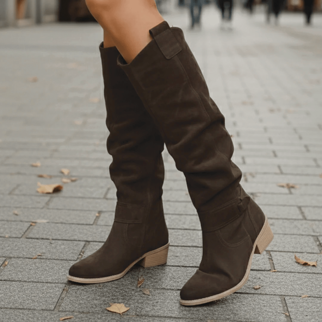 Soft Suede Knee Boots
