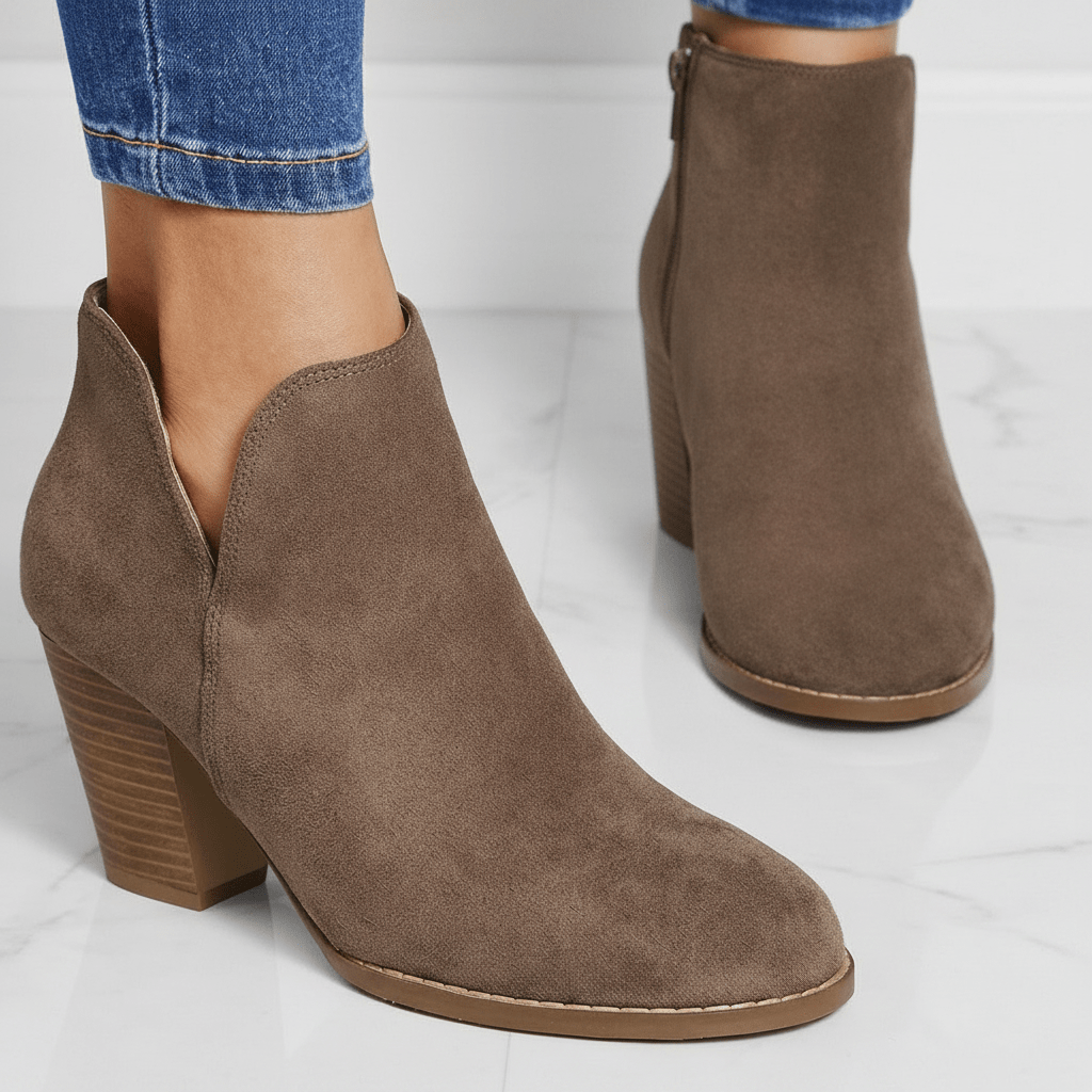 Women's Block-Heel Ankle Boot Footwear