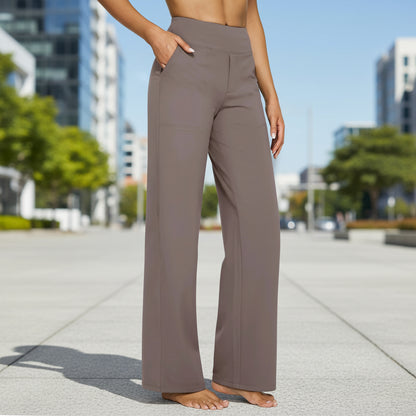 High-Waisted Wide-Leg Yoga Pants