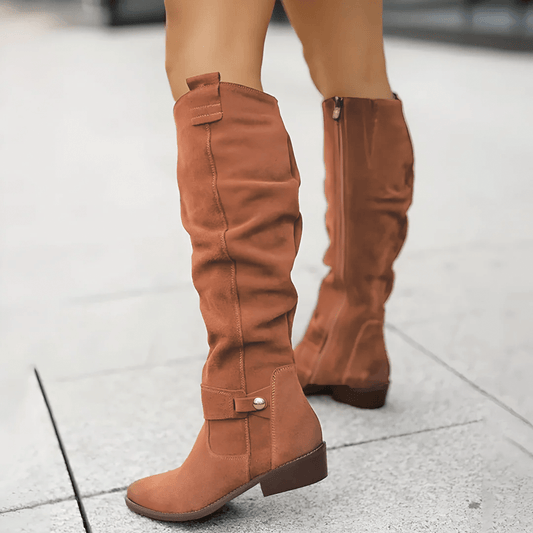 Soft Suede Knee Boots